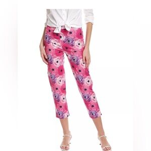 Frances Valentine Lucy Barberton  Pant Pink/Multi Daisy Cotton Lycra NWT Size 18
